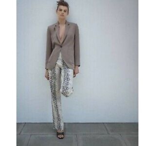 Zara 90’s Wide Leg Jeans Snake Print Size 2